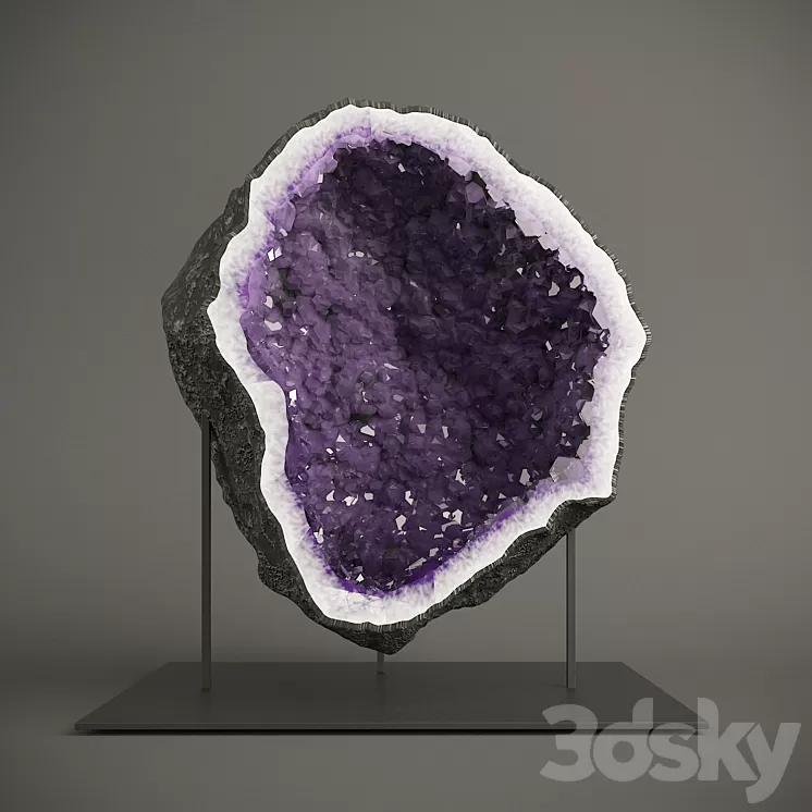 Amethyst Geode 3D Model Amethyst Geode 3D Model