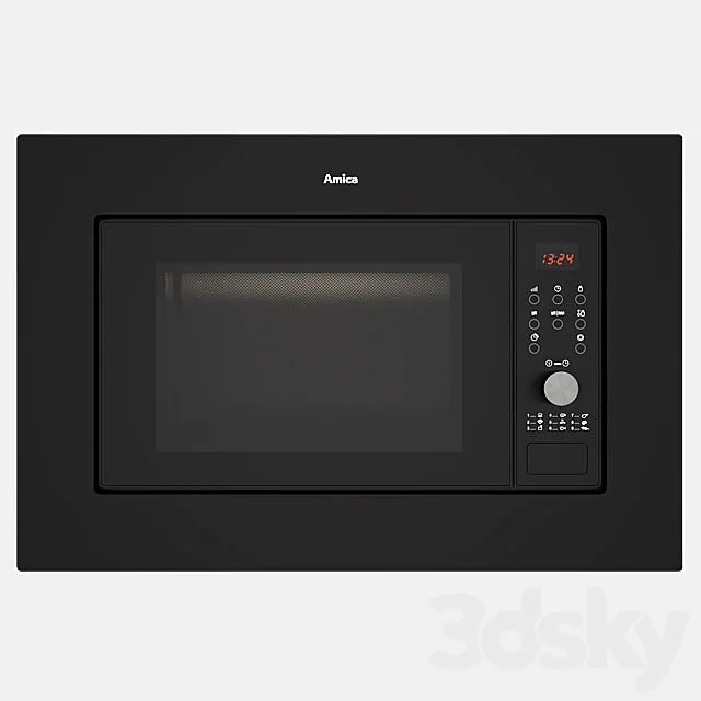 Amica AMGB20E2GB Microwave 3D Model