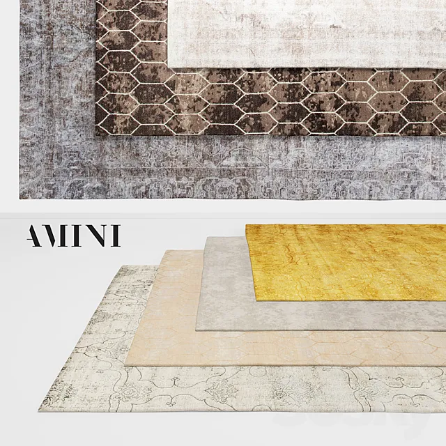 Amini Rugs part 3 3D Model Amini Rugs part 3 3D Model