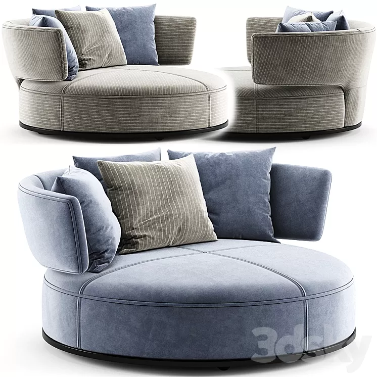 Amoenus Sofa By Maxalto 3D Model