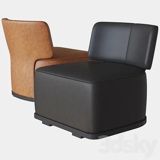 amoenus soft armchair b & b italia 3DModel