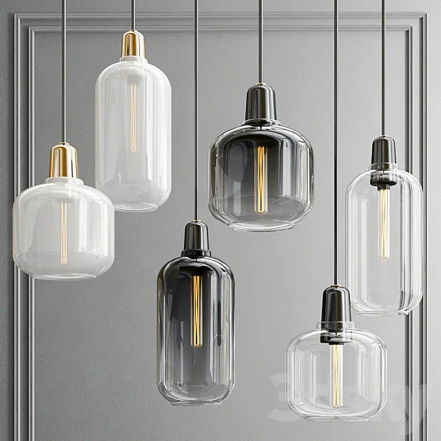 Amp Lamp Large EU Pendants 3DModel Amp Lamp Large EU Pendants 3DModel