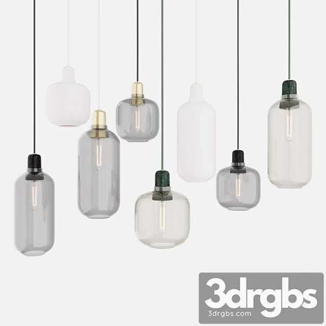 Amp pendant lamps by normann copenhagen 3D Model Download Amp pendant lamps by normann copenhagen 3D Model Download