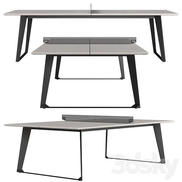 Amsterdam Ping Pong Table 3D Model
