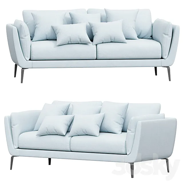 Amsterdam Sofa 3 Seater 3D Model Amsterdam Sofa 3 Seater 3D Model