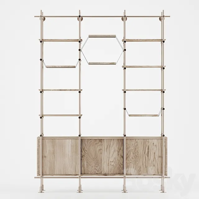 Amu Concept Rack bookshelf Rack 1 3DModel