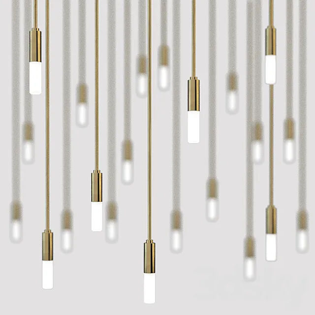 Amuneal Drop Light American Street Showroom 3D Model