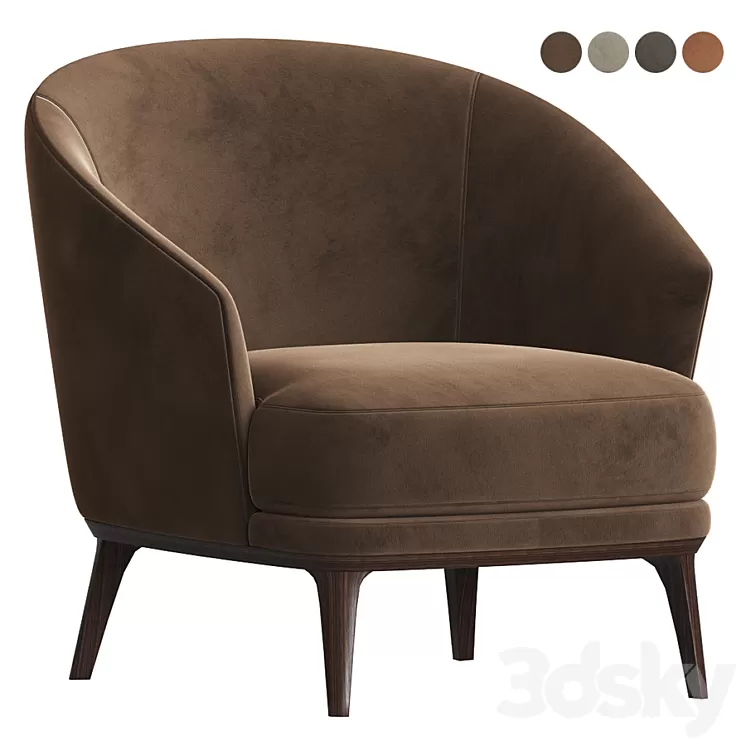Amy Armchair Bielefelder Werkstaetten 3D Model Amy Armchair Bielefelder Werkstaetten 3D Model