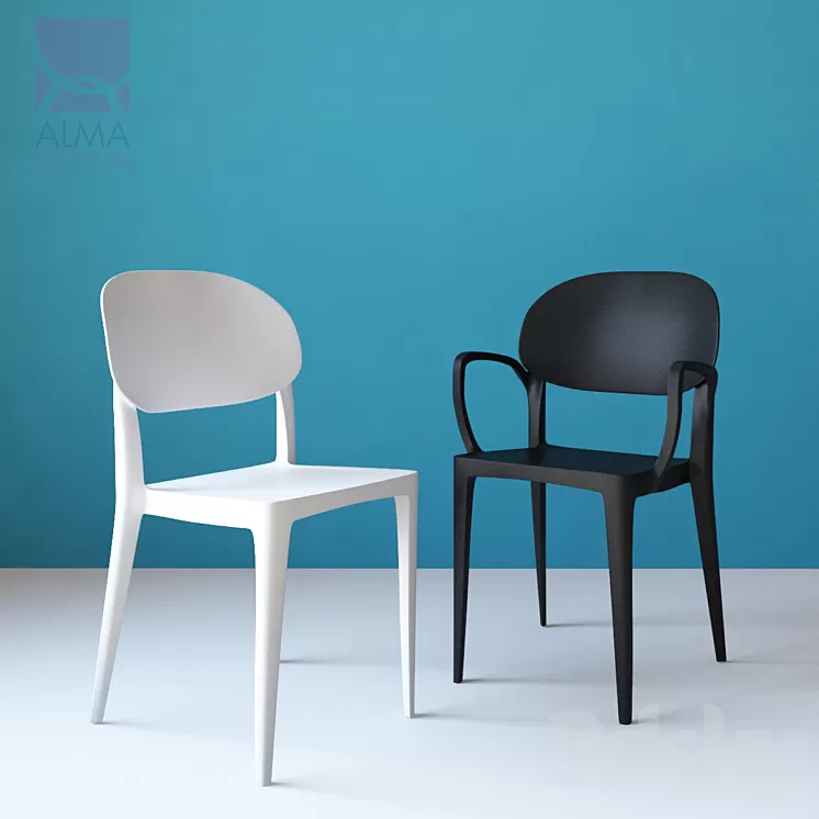 Amy chair 3D Model Amy chair 3D Model