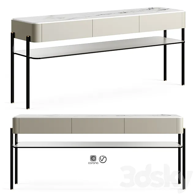 Ana Roque AMAN Console Table 3D Model