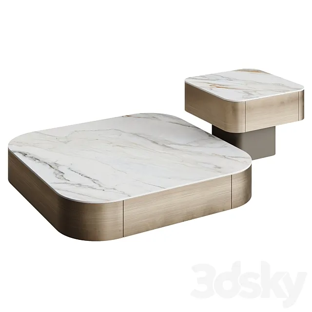 Ana Roque NORTH Coffee Table 3D Model Ana Roque NORTH Coffee Table 3D Model
