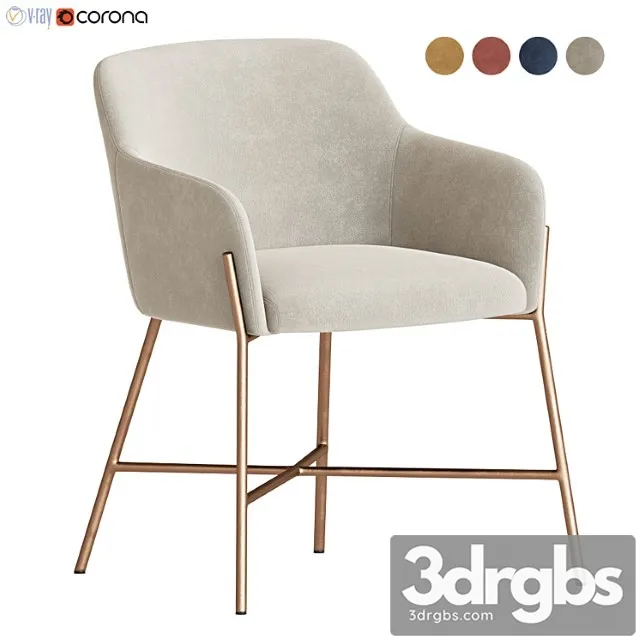 Ana velvet arm dining chair Ana velvet arm dining chair