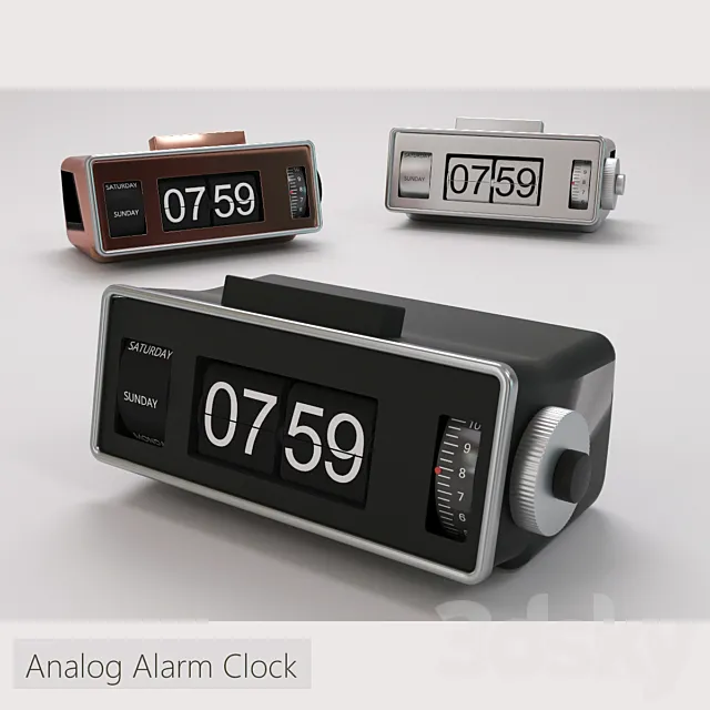 Analog Alarmclock 3DModel Analog Alarmclock 3DModel