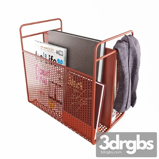 Analog Magazine Rack 3D Model Download