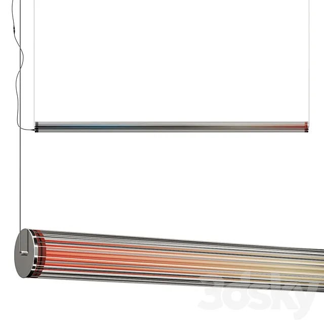 Andcosta Vitreo Horizontal Pendant Lamp 3D Model Andcosta Vitreo Horizontal Pendant Lamp 3D Model