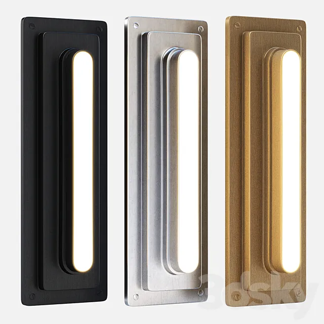 Ander Metallic Wall Lamp _ Modern wall metallic light 3D Model Ander Metallic Wall Lamp _ Modern wall metallic light 3D Model