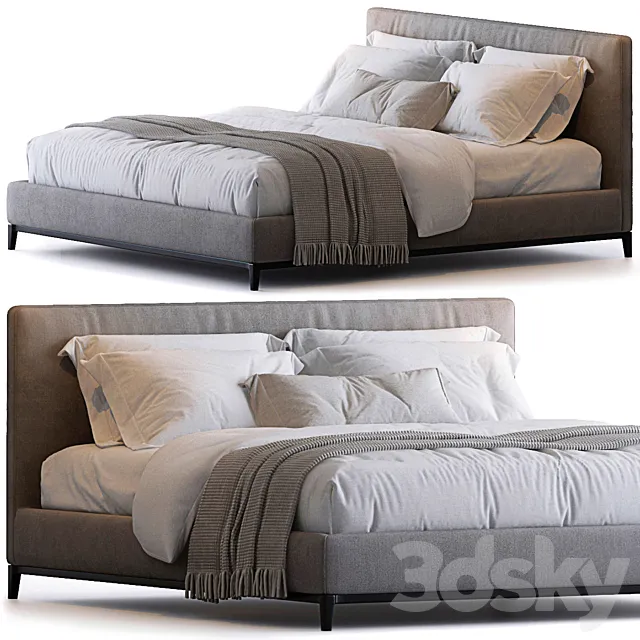 Andersen bed by Minotti 3D Model Andersen bed by Minotti 3D Model
