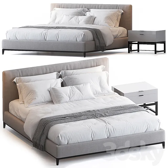 ANDERSEN BED BY MINOTTI 3D Model ANDERSEN BED BY MINOTTI 3D Model