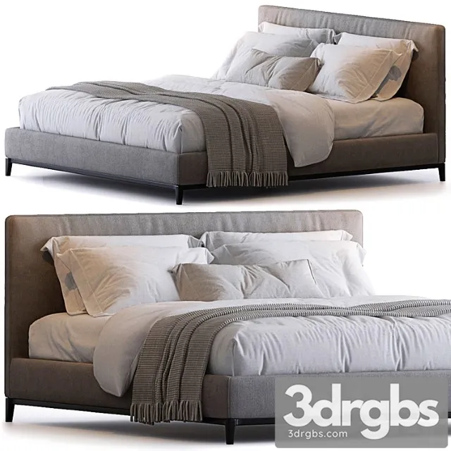 Andersen Bed by Minotti 3D Model Download Andersen Bed by Minotti 3D Model Download