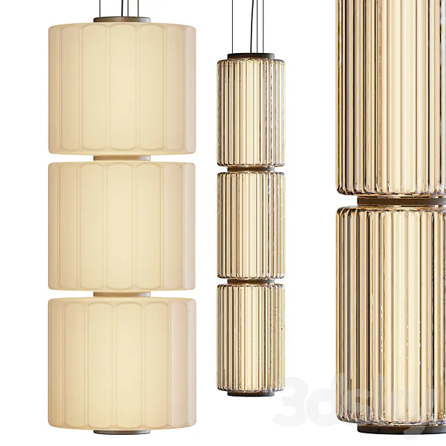 ANDlight Column Pendant series 3D Model ANDlight Column Pendant series 3D Model