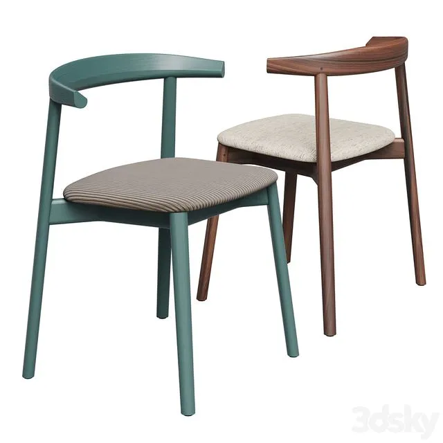 ANDO CHAIR UPHOLSTERED by De La Espada 3D Model ANDO CHAIR UPHOLSTERED by De La Espada 3D Model