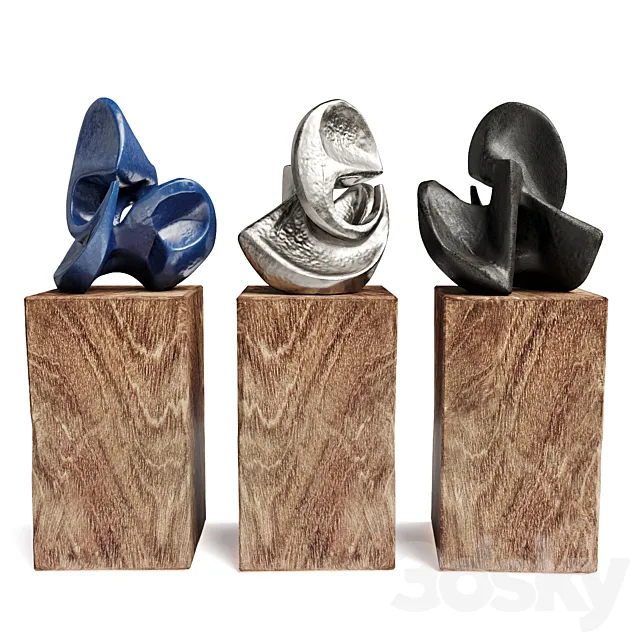 Andre Bloc Art figure 3D Model Andre Bloc Art figure 3D Model