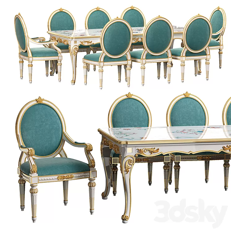 Andrea Fanfani Pranzo dining table 3D Model
