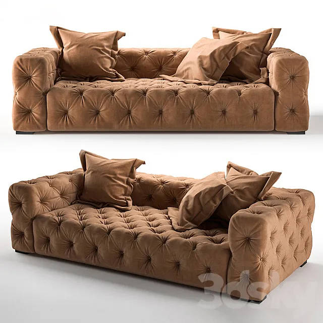 Andrea sofa and armchair 3D Model Andrea sofa and armchair 3D Model