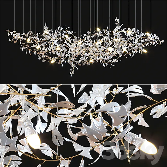 Andreea Braescu Gingko – Adjustable Light 3D Model