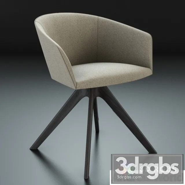 Andreu World Brandy Chair 3D Model Download