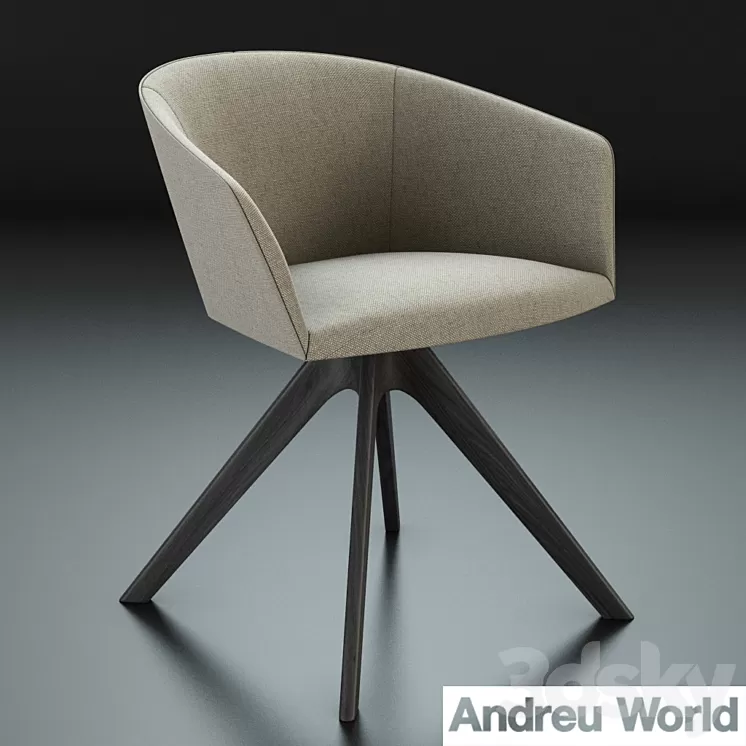 Andreu World Brandy Chair 3D Model