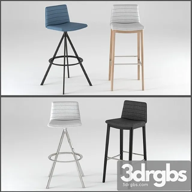 Andreu World Flex Stool 3D Model Download