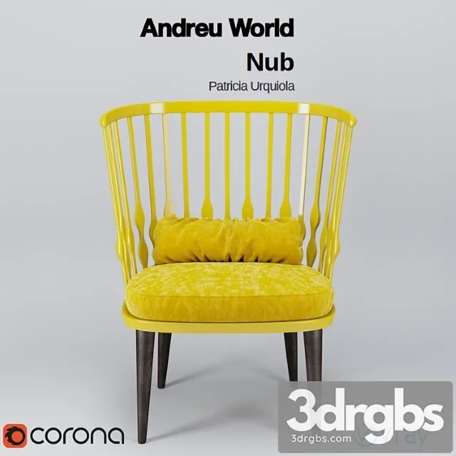 Andreu World Nub By Patricia Urquiola 3D Model Download