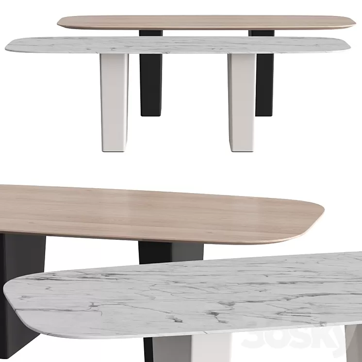 Andreu World Status Me Dining Tables 3D Model Andreu World Status Me Dining Tables 3D Model