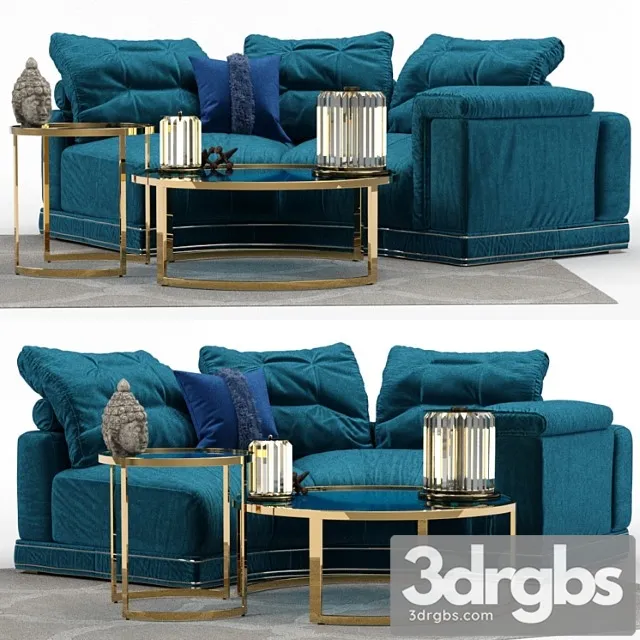 Andrew Sofa By Fendi Section B 3D Model Download Andrew Sofa By Fendi Section B 3D Model Download