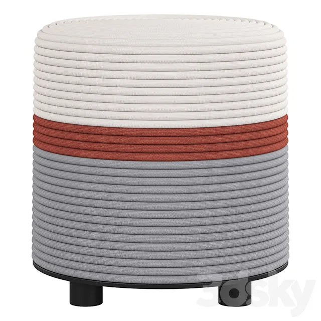 Andrin pouffe 3D Model