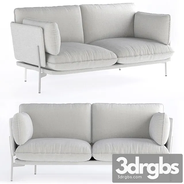 Andtradition Cloud 2 Seater Sofa 3D Model Download Andtradition Cloud 2 Seater Sofa 3D Model Download
