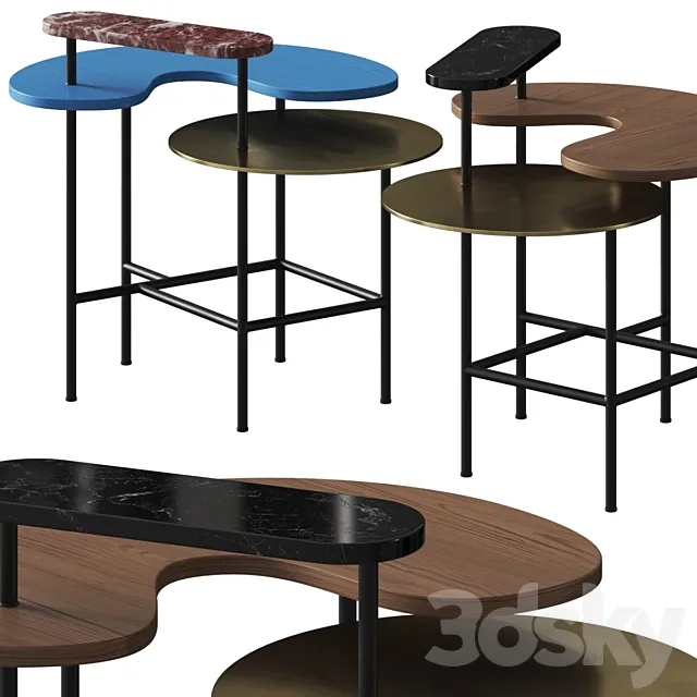 AndTradition Palette JH8 Coffee Tables 3DModel