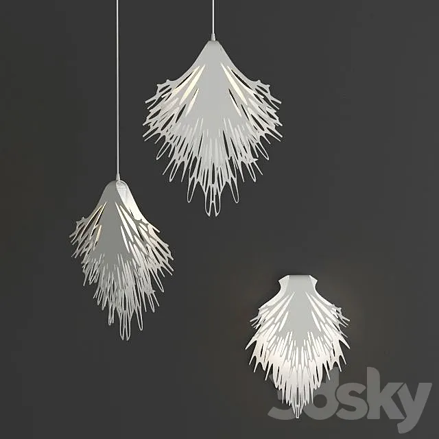 Anemone lamp 3D Model Anemone lamp 3D Model