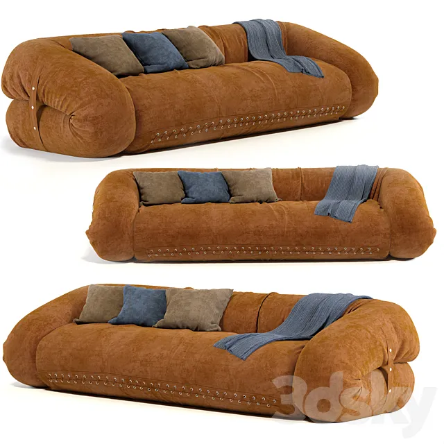 Anfibio sofa by alessandro becchi 3D Model
