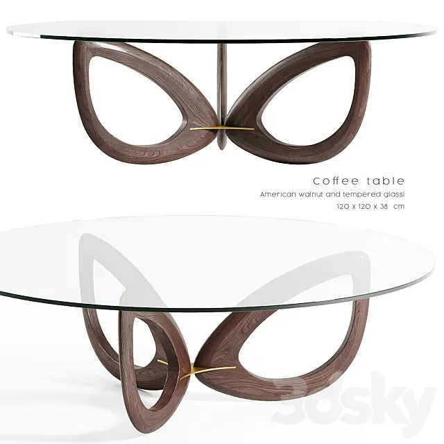 Angel Cerda – Coffee table CT16211 3D Model Angel Cerda – Coffee table CT16211 3D Model
