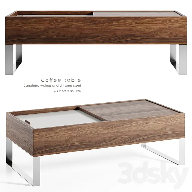 Angel Cerda – Coffee table N252A 3D Model