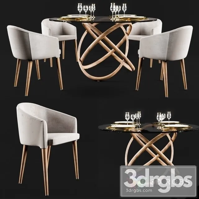 Angel Cerda Dining Set 3D Model Download Angel Cerda Dining Set 3D Model Download