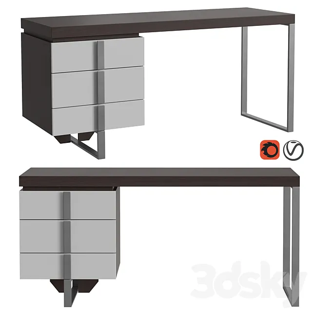 Angel Cerda writing desk CP1706-DK 3DModel