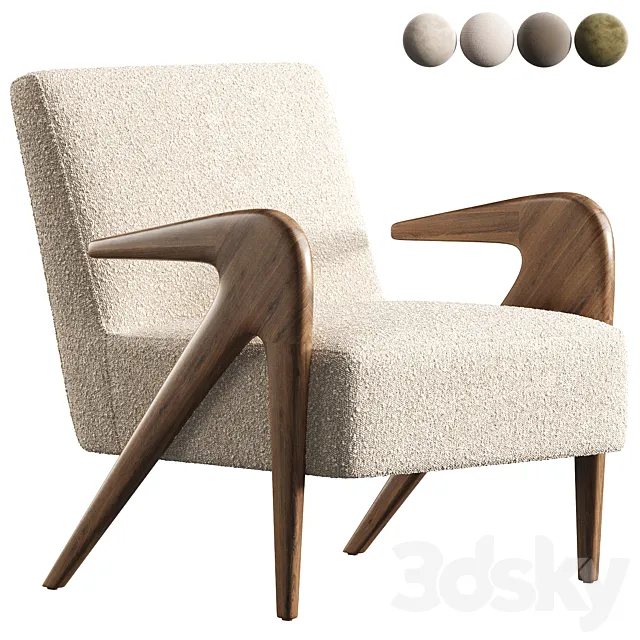 Angelica Lounge Chair 3D Model