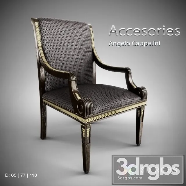 Angelo Cappelini Armchair 3D Model Download Angelo Cappelini Armchair 3D Model Download
