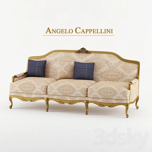 Angelo Cappellini 3-seat sofa 3DModel