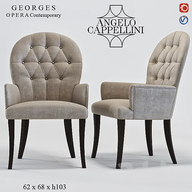 Angelo Cappellini GEORGES Contemporary 3D Model