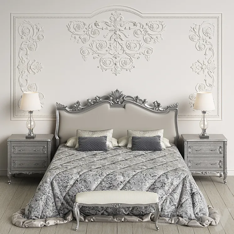 Angelo Cappellini Giglio Bedroom 3D Model Free Download