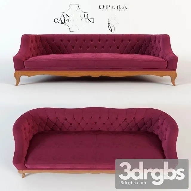 Angelo Cappellini Margherita Classic Sofa 3D Model Download Angelo Cappellini Margherita Classic Sofa 3D Model Download